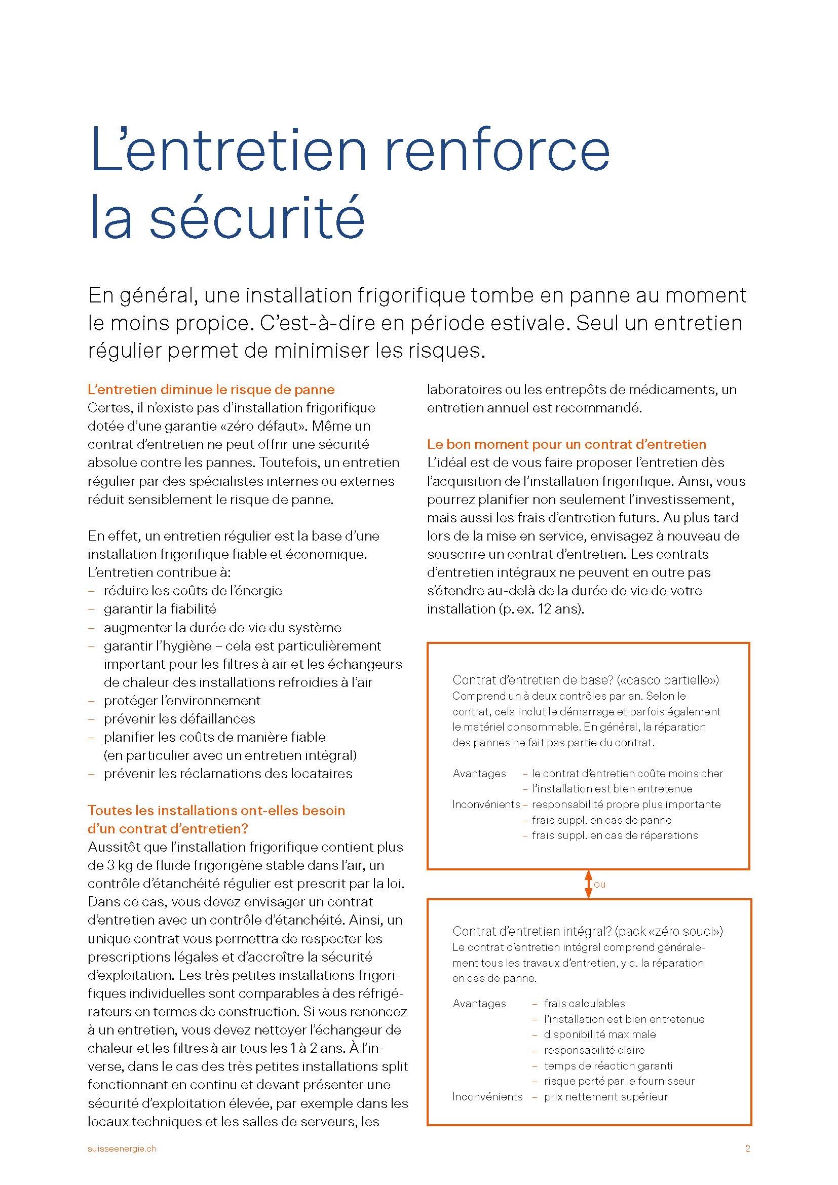 Guide pour lentretien et lénergie OFEN Page 2